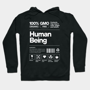 Human Being Label Typography Hoodie